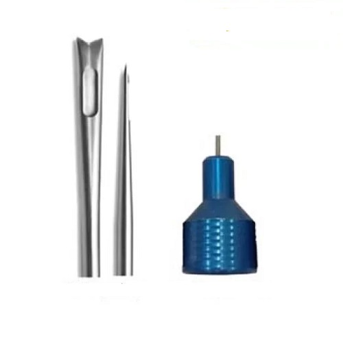 Toomey Handle Cannula V-Shaped Tip One Hole